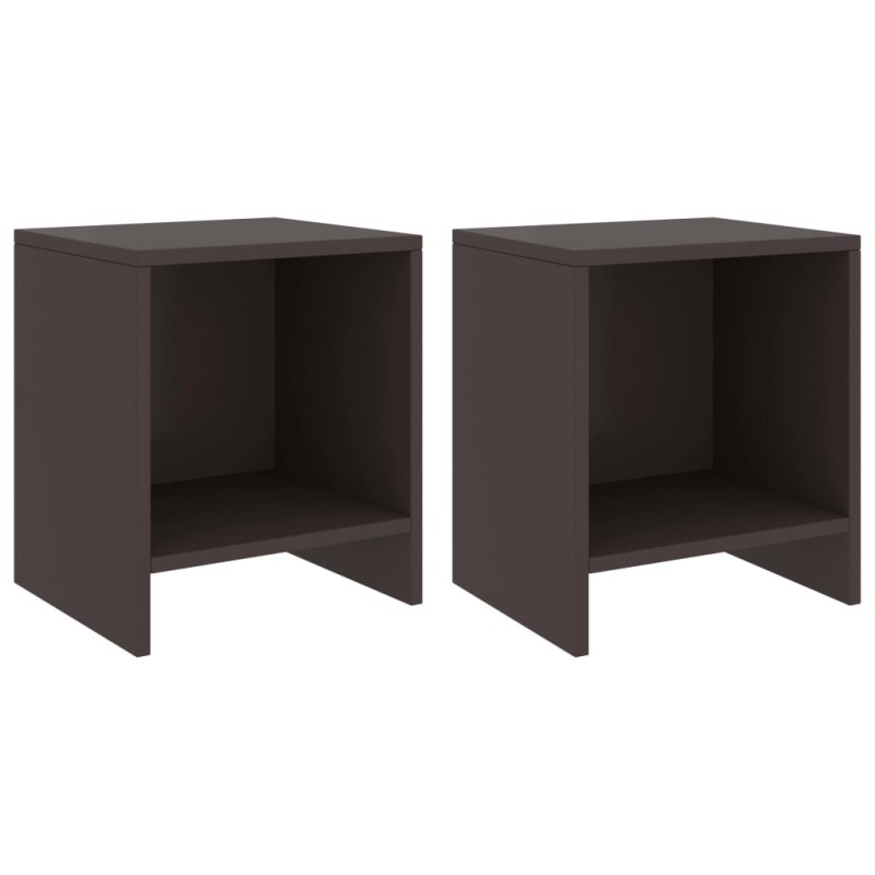 Tables de chevet 2 pcs Marron foncé 35x30x40 cm Bois de pin Tables de chevet 2 pcs Marron foncé 35x30x40 cm Bois de pin