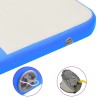 Tapis gonflable de gymnastique avec pompe 200x200x10cm PVC Bleu 