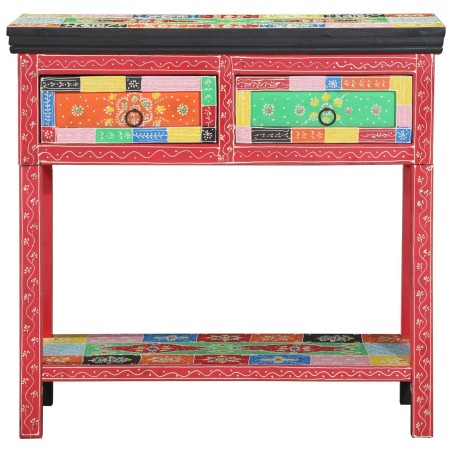 Table consoleavec tiroirs Multicolore en bois composite 