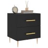 Table de chevet noir 40x35x47,5 cm bois d’ingénierie 
