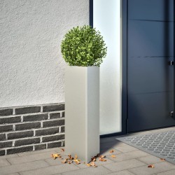 Jardinière triangulaire 30x26x75 cm acier inoxydable 