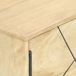 Meuble TV 140x30x40 cm bois de manguier massif 