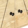 Meuble TV 140x30x40 cm bois de manguier massif 