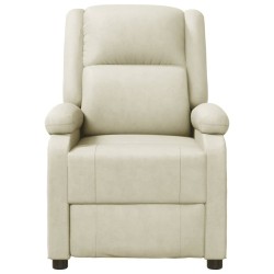 Fauteuil inclinable Blanc Similicuir 