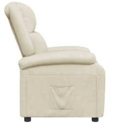 Fauteuil inclinable Blanc Similicuir 