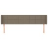Tête de lit avec oreilles Taupe 163x16x78/88 cm Tissu 
