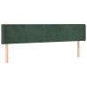 Tête de lit à LED Vert foncé 183x16x78/88 cm Velours 