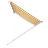Auvent rétractable 200x150 cm Jaune et blanc 