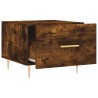 Table basse Chêne fumé 50x50x40 cm Bois d'ingénierie 