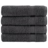 Serviettes de douche de qualité sup. SOLUND 4 pcs anthracite 