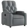 Fauteuil inclinable Gris Similicuir 