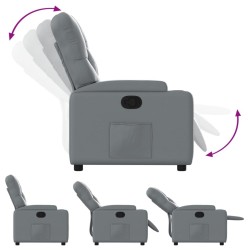Fauteuil inclinable Gris Similicuir 