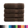Serviettes de douche de qualité supérieure SOLUND 4 pcs marron 