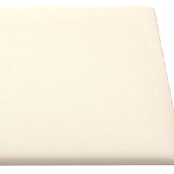 Panneaux muraux 12 pcs Crème 60x30 cm Velours 2,16 m² 