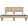 Cadre de lit sans matelas chêne sonoma 120x190 cm 