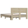 Cadre de lit sans matelas chêne sonoma 120x190 cm 