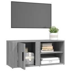 Meuble TV Sonoma gris 80x31,5x36 cm Bois d'ingénierie 