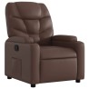 Fauteuil inclinable Marron Similicuir 
