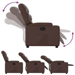 Fauteuil inclinable Marron Similicuir 