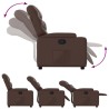 Fauteuil inclinable Marron Similicuir 