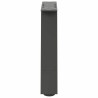 Pieds de table basse en forme de A 2 pièces Anthracite 30 x (30-31) cm Acier 