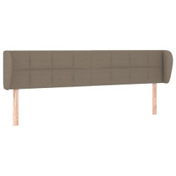 Tête de lit avec oreilles Taupe 163x23x78/88 cm Tissu 