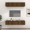 Meubles TV 4 pcs chêne marron 80x30x30 cm bois ingénierie 