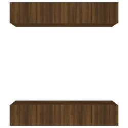 Meubles TV 4 pcs chêne marron 80x30x30 cm bois ingénierie 