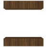Meubles TV 4 pcs chêne marron 80x30x30 cm bois ingénierie 