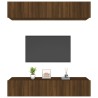 Meubles TV 4 pcs chêne marron 80x30x30 cm bois ingénierie 