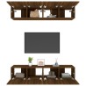 Meubles TV 4 pcs chêne marron 80x30x30 cm bois ingénierie 