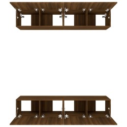 Meubles TV 4 pcs chêne marron 80x30x30 cm bois ingénierie 