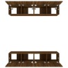Meubles TV 4 pcs chêne marron 80x30x30 cm bois ingénierie 