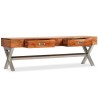 Meuble TV avec tiroirs bois d’acacia massif 140 cm 