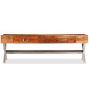Meuble TV avec tiroirs bois d’acacia massif 140 cm 