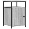 Table de chevet sonoma gris 40x42x60 cm bois d'ingénierie 