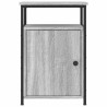 Table de chevet sonoma gris 40x42x60 cm bois d'ingénierie 