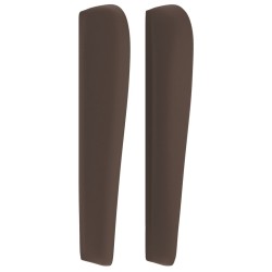 Tête de lit avec oreilles Marron 147x23x118/128 cm Similicuir 