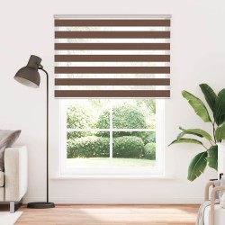 Store zèbre marron 165x200cm largeur du tissu 160,9cm polyester 