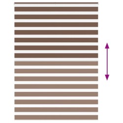 Store zèbre marron 165x200cm largeur du tissu 160,9cm polyester 