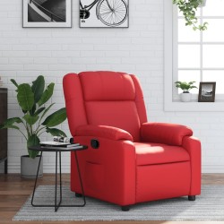 Fauteuil inclinable Rouge Similicuir 