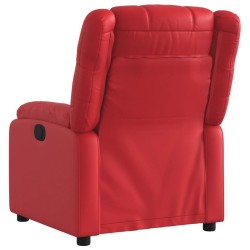 Fauteuil inclinable Rouge Similicuir 