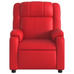 Fauteuil inclinable Rouge Similicuir 