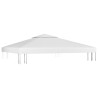 Toile de toit de belvédère 2 niveaux 310 g/m² 3x3 m Blanc 