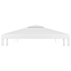 Toile de toit de belvédère 2 niveaux 310 g/m² 3x3 m Blanc 