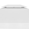 Toile de toit de belvédère 2 niveaux 310 g/m² 3x3 m Blanc 