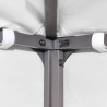 Toile de toit de belvédère 2 niveaux 310 g/m² 3x3 m Blanc 