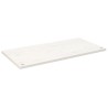 Dessus de bureau blanc 100x50x2,5 cm bois massif de pin 