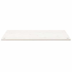 Dessus de bureau blanc 100x50x2,5 cm bois massif de pin 