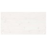 Dessus de bureau blanc 100x50x2,5 cm bois massif de pin 